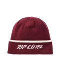 The Rip Curl Womens Jacquard Reg Beanie in Maroon