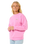The Rip Curl Womens Hibiscus Diamond Heritage Sweatshirt in Pink