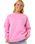 The Rip Curl Womens Hibiscus Diamond Heritage Sweatshirt in Pink