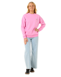 The Rip Curl Womens Hibiscus Diamond Heritage Sweatshirt in Pink
