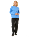 The Rip Curl Womens Hibiscus Diamond Heritage Sweatshirt in Blue