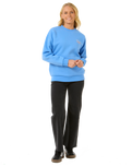 The Rip Curl Womens Hibiscus Diamond Heritage Sweatshirt in Blue
