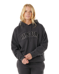 The Rip Curl Womens Varsity Hoodie in Washed Black