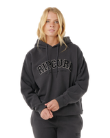 The Rip Curl Womens Varsity Hoodie in Washed Black