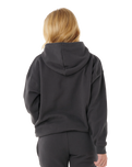 The Rip Curl Womens Varsity Hoodie in Washed Black