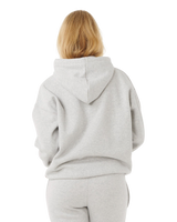 Varsity Hoodie in Grey Marle & Black