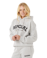 Varsity Hoodie in Grey Marle & Black