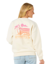 The Rip Curl Womens Ocean Tech Heritage Sweatshirt in Bone
