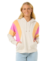 The Rip Curl Womens Olalla Fleece Hoodie in Oatmeal Marle