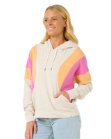 The Rip Curl Womens Olalla Fleece Hoodie in Oatmeal Marle