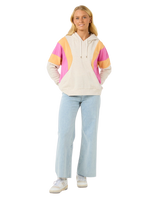 The Rip Curl Womens Olalla Fleece Hoodie in Oatmeal Marle