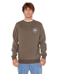 The Rip Curl Mens Staple Sweatshirt in Rock