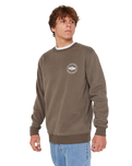 The Rip Curl Mens Staple Sweatshirt in Rock