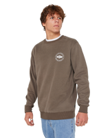 The Rip Curl Mens Staple Sweatshirt in Rock