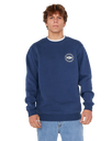 The Rip Curl Mens Staple Sweatshirt in Light Navy