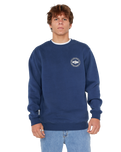 The Rip Curl Mens Staple Sweatshirt in Light Navy