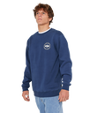 The Rip Curl Mens Staple Sweatshirt in Light Navy