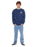 The Rip Curl Mens Staple Sweatshirt in Light Navy