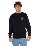 The Rip Curl Mens Staple Sweatshirt in Black