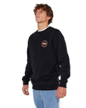 The Rip Curl Mens Staple Sweatshirt in Black