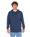 Surf Revival Line Up Hoodie in Light Navy