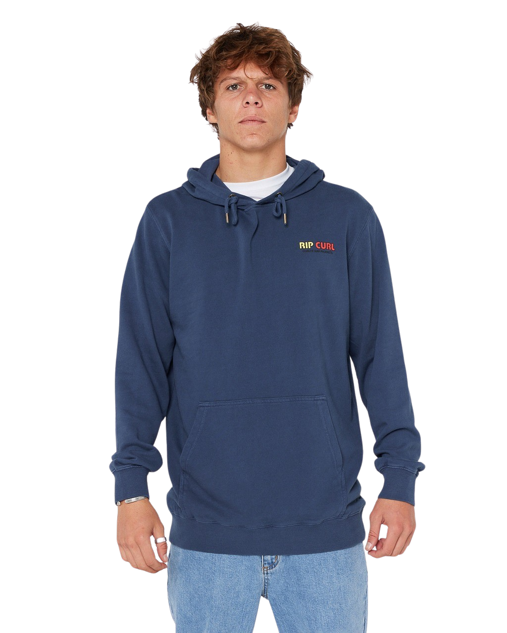 Surf Revival Line Up Hoodie in Light Navy