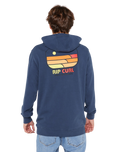 Surf Revival Line Up Hoodie in Light Navy