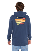 Surf Revival Line Up Hoodie in Light Navy
