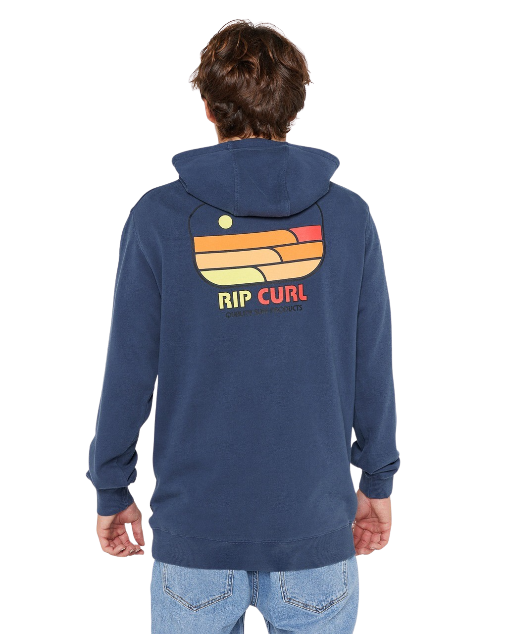 Surf Revival Line Up Hoodie in Light Navy