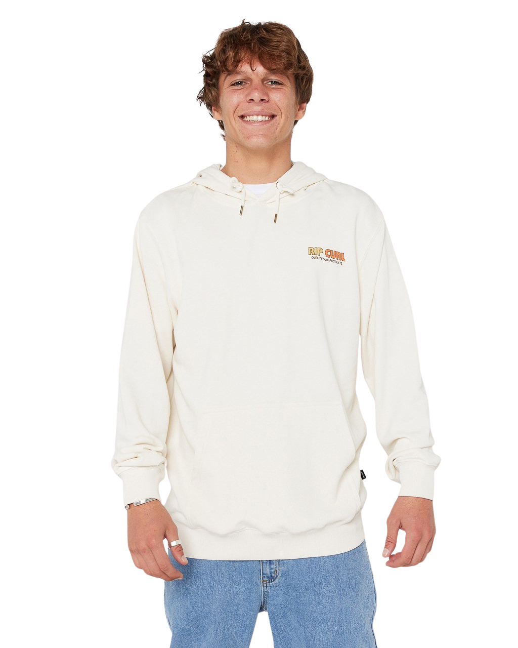 Surf Revival Line Up Hoodie in Bone
