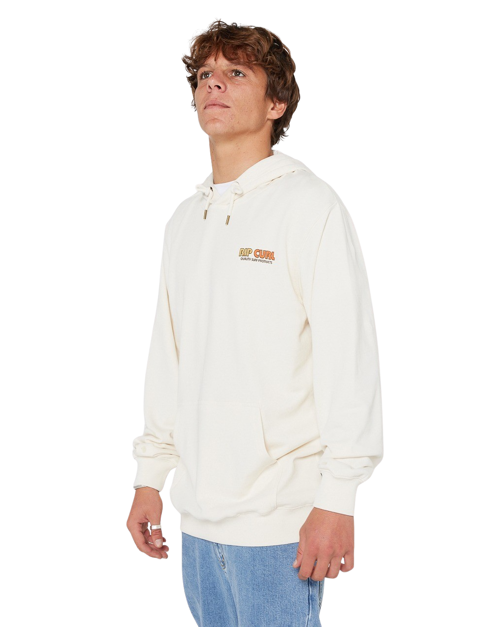 Surf Revival Line Up Hoodie in Bone