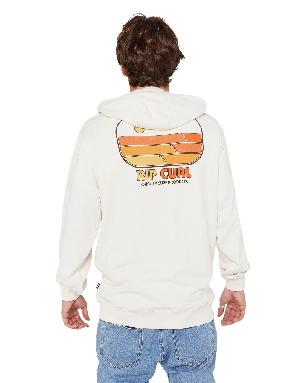Surf Revival Line Up Hoodie in Bone