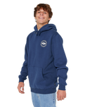 The Rip Curl Mens Staple Hoodie in Light Navy