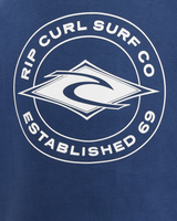 The Rip Curl Mens Staple Hoodie in Light Navy