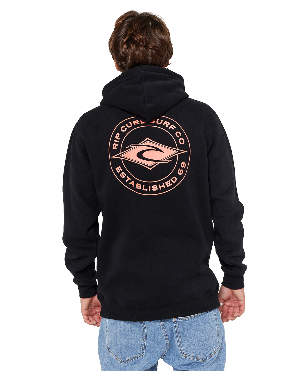 The Rip Curl Mens Staple Hoodie in Black
