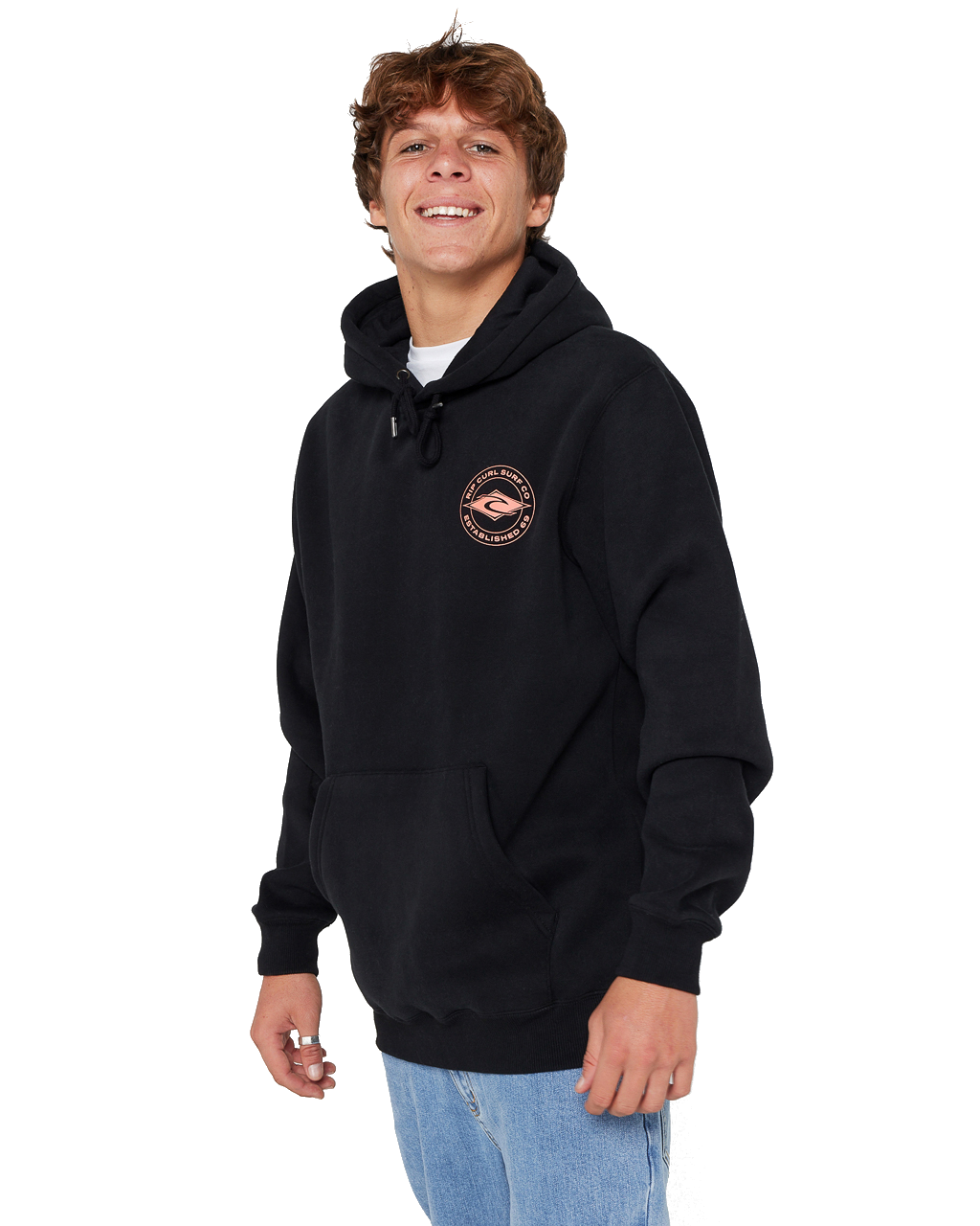 The Rip Curl Mens Staple Hoodie in Black