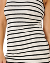 Bobby Mini Dress in Black & Off White