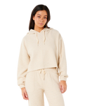 The Rip Curl Womens Cala Nights Textured Hoodie in Natural