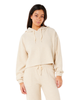 The Rip Curl Womens Cala Nights Textured Hoodie in Natural