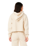 The Rip Curl Womens Cala Nights Textured Hoodie in Natural