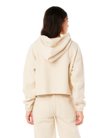 The Rip Curl Womens Cala Nights Textured Hoodie in Natural