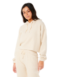 The Rip Curl Womens Cala Nights Textured Hoodie in Natural