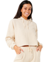 The Rip Curl Womens Cala Nights Textured Hoodie in Natural