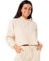 The Rip Curl Womens Cala Nights Textured Hoodie in Natural