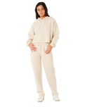 The Rip Curl Womens Cala Nights Textured Hoodie in Natural