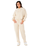 The Rip Curl Womens Cala Nights Textured Hoodie in Natural