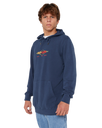 Surf Revival Decal Hoodie in Light Navy