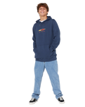 Surf Revival Decal Hoodie in Light Navy