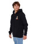 Search Zip Thru Hoodie in Black