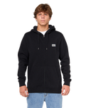 Horizon Zip Hoodie in Black